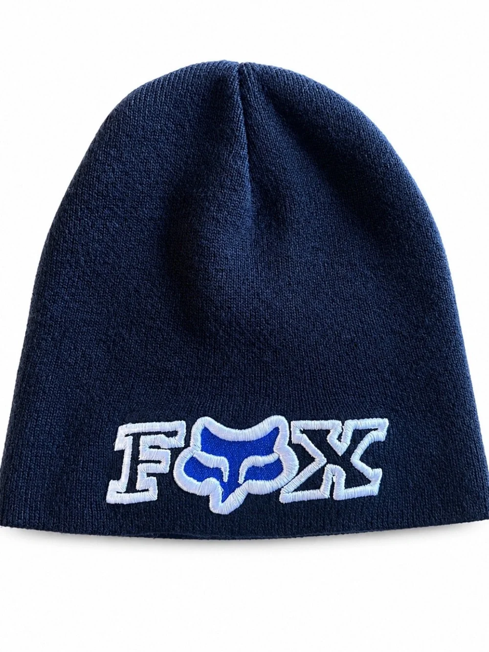 Fox Kids Navy & Light Blue Logo Knit Toboggan
